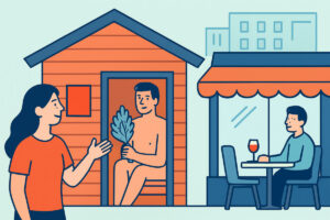 Ravintolan yhteydessä oleva sauna – kokonaispaketti